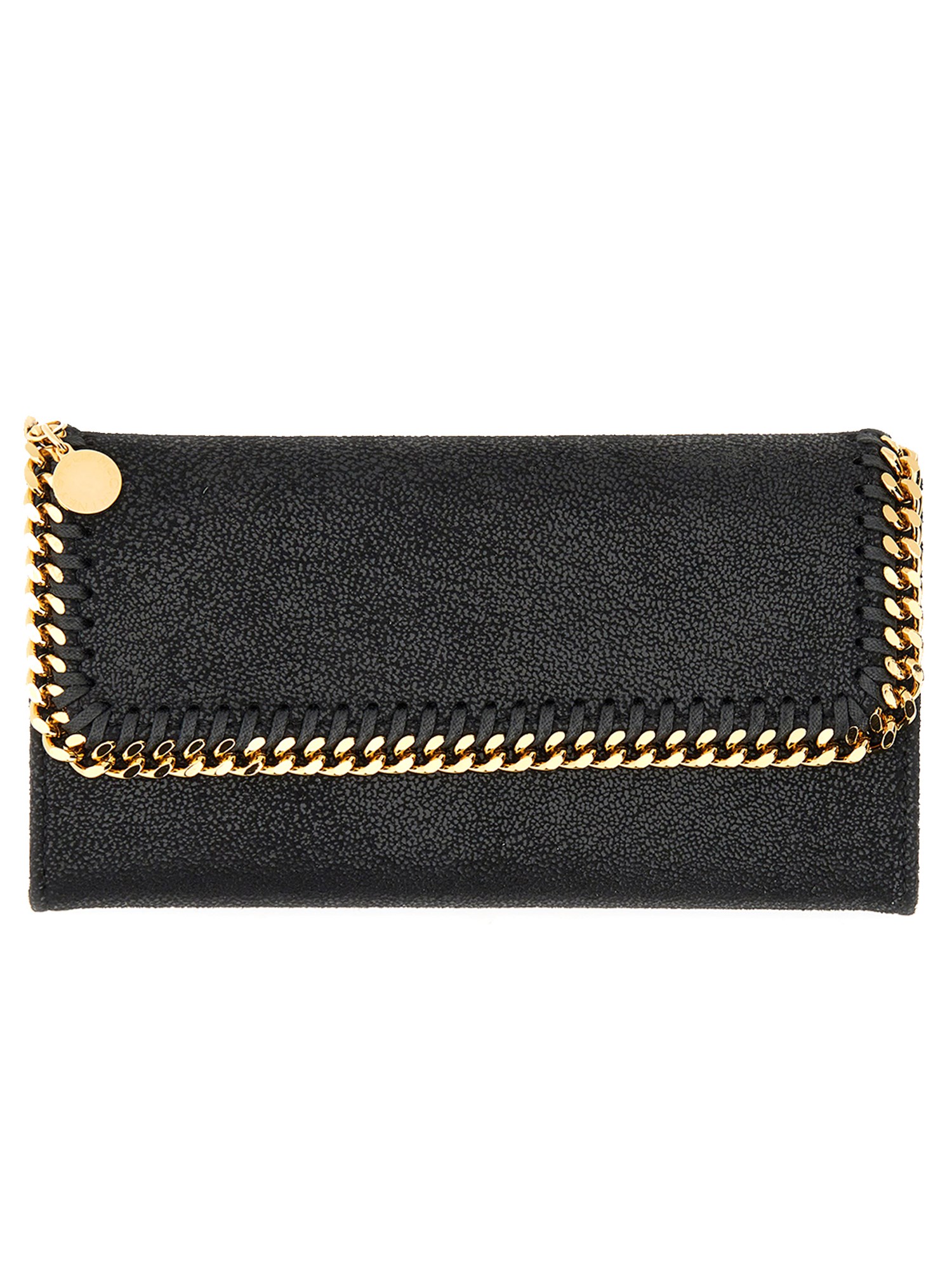Stella Mccartney Continental "falabella" Wallet In Black