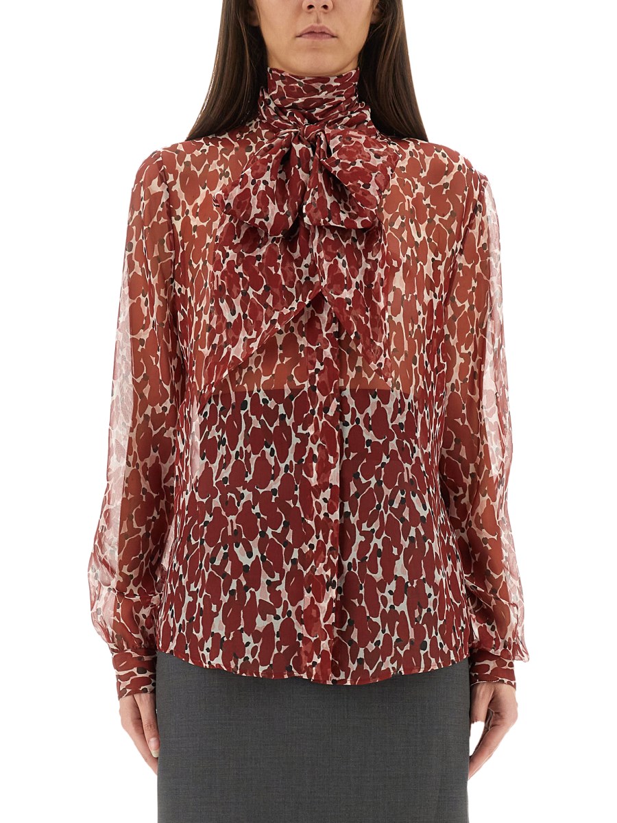 CAMICIA IN SETA STAMPATA