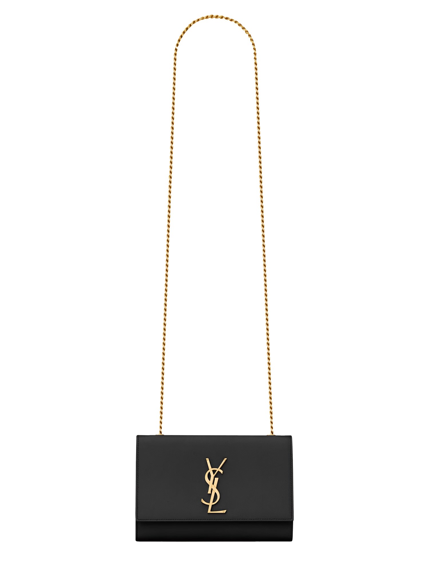 Saint Laurent Kate Chain Strap Shoulder Bag In Black