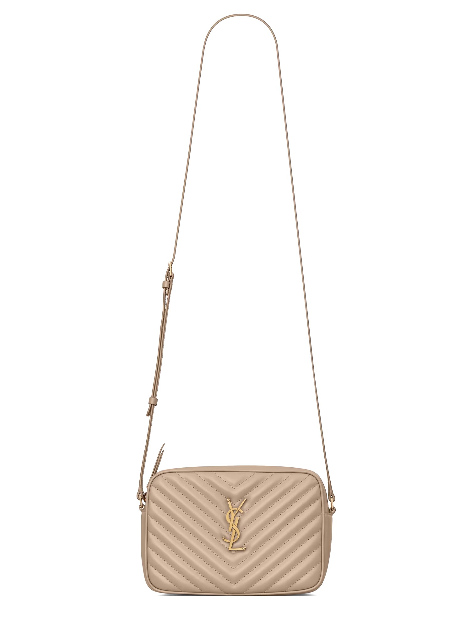 Saint Laurent Camera Bag "lou" In Sand