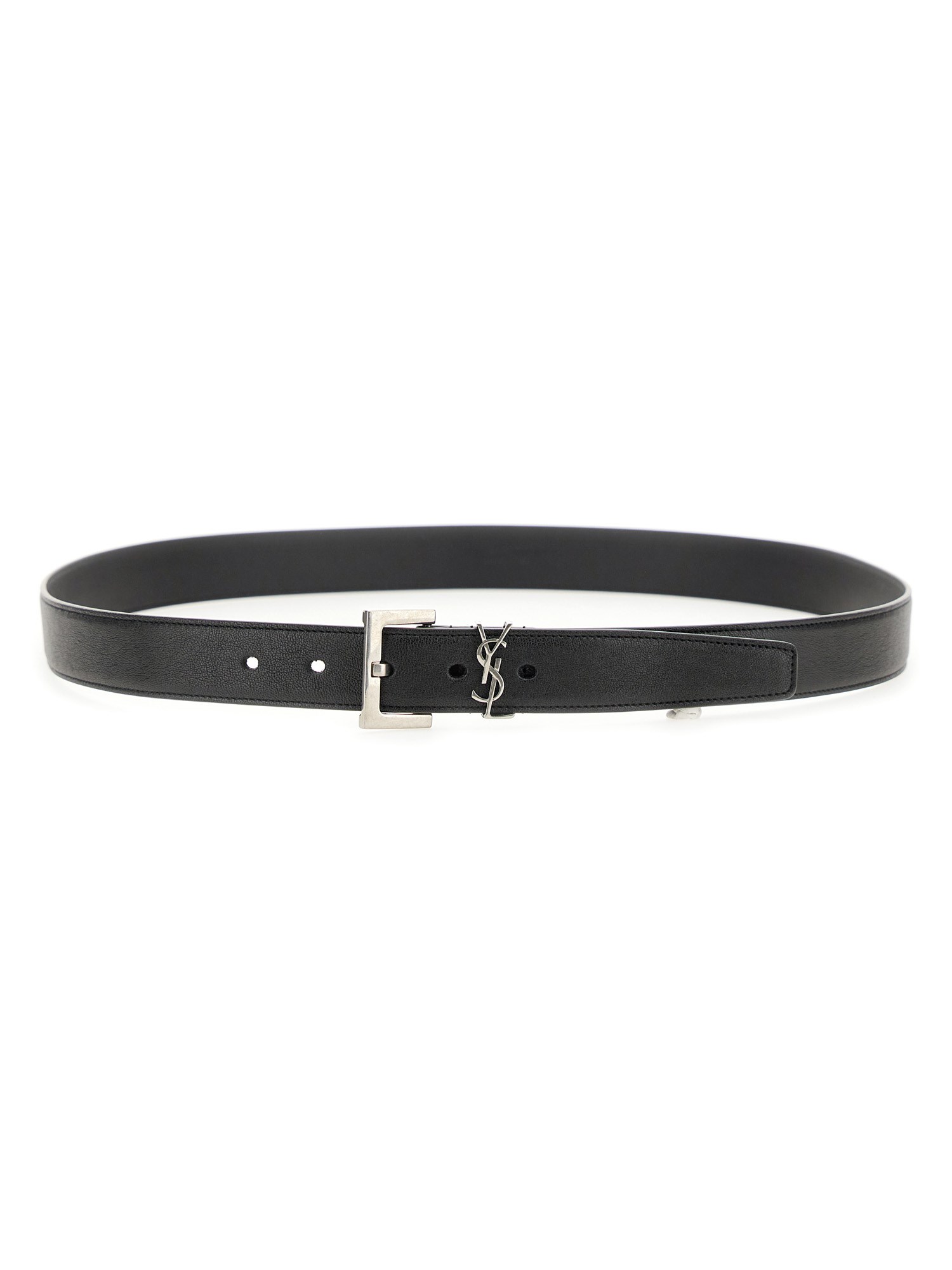 Saint Laurent "cassandras" Belt In Black