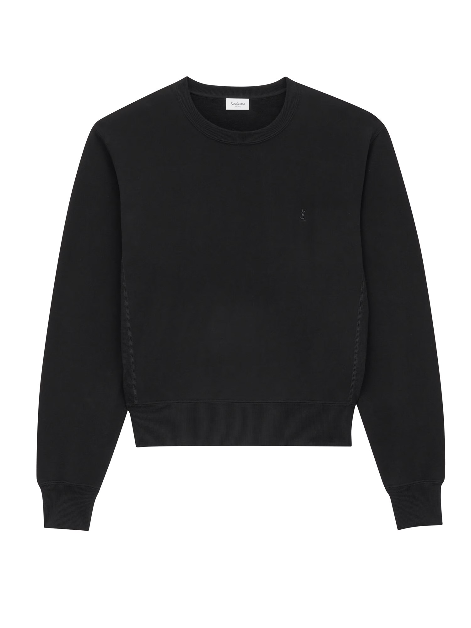 Saint Laurent Cassandre Sweatshirt In Black