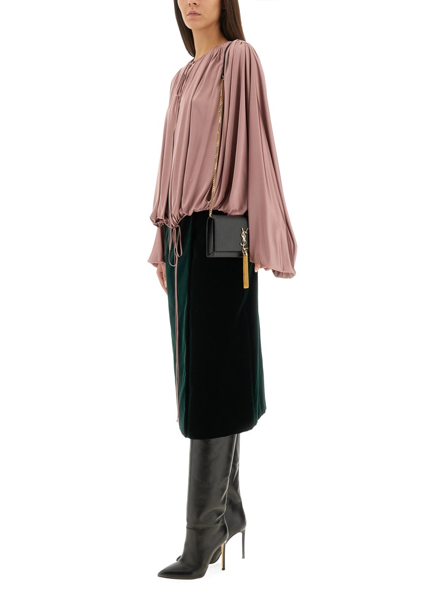 BLUSA IN MAGLIA FLUIDA