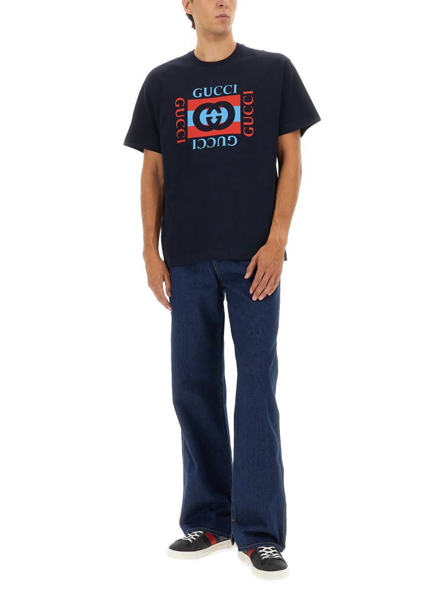 T-SHIRT IN JERSEY DI COTONE STAMPATO