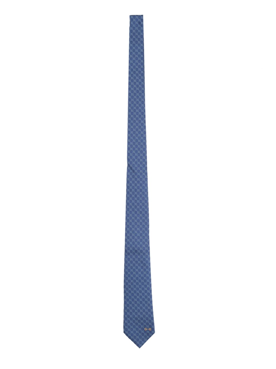 CRAVATTA IN JACQUARD DI SETA GG
