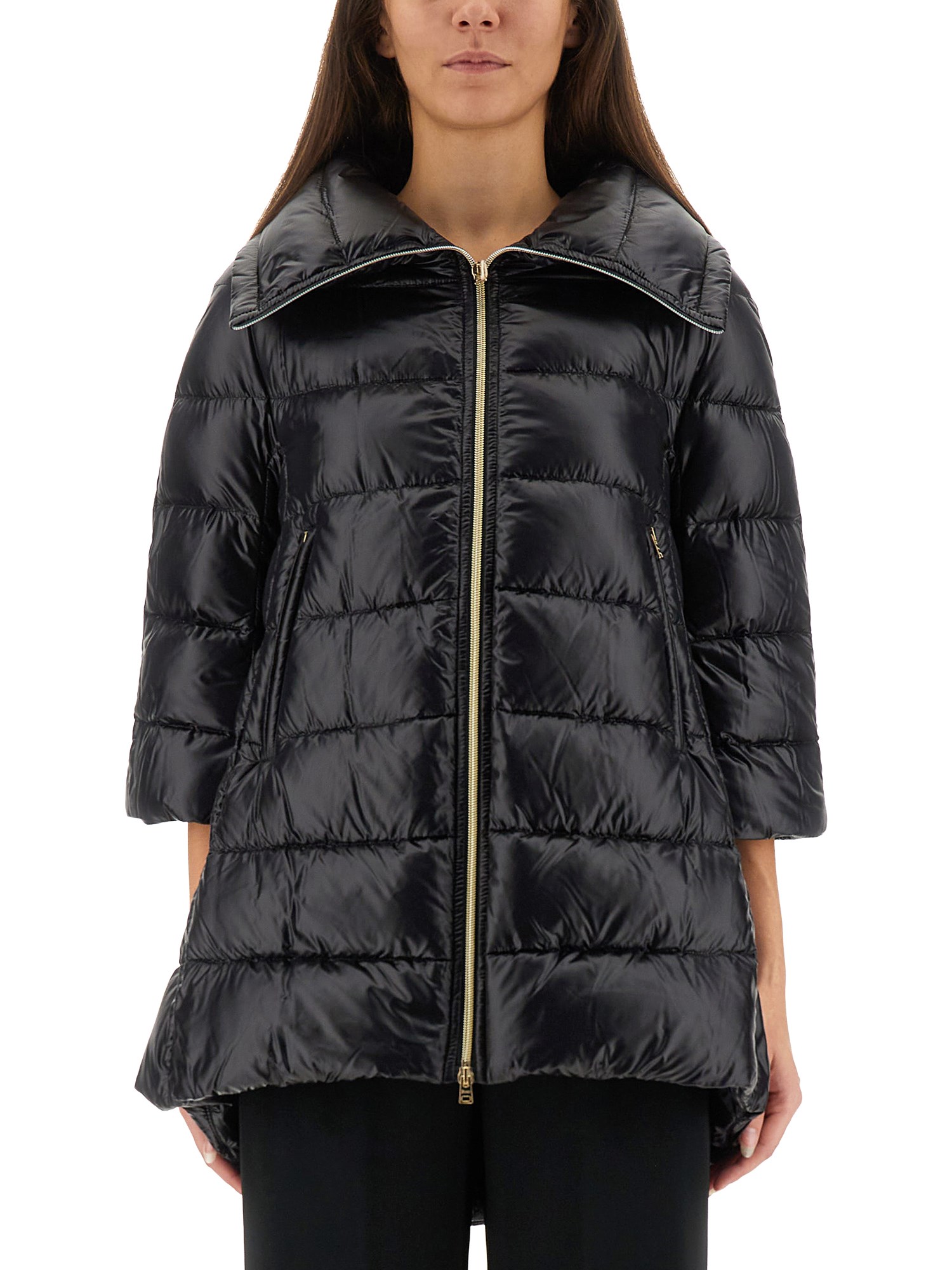 Herno Cleofe Down Jacket In Nylon In Blue