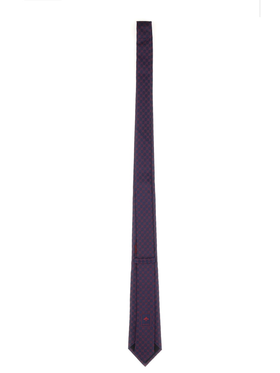 CRAVATTA IN JACQUARD DI SETA GG