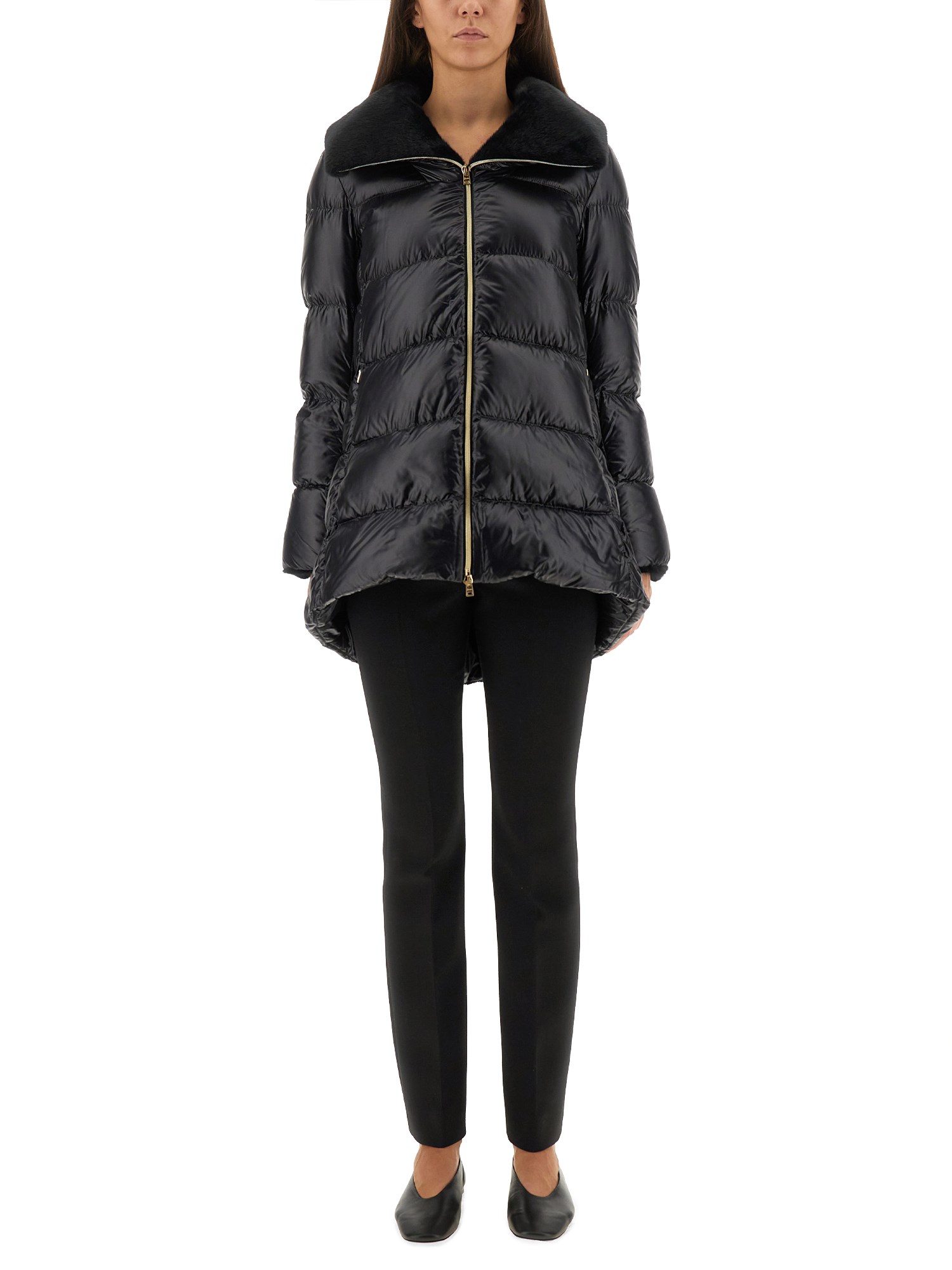 Herno Down Jacket "a-shape" In Black
