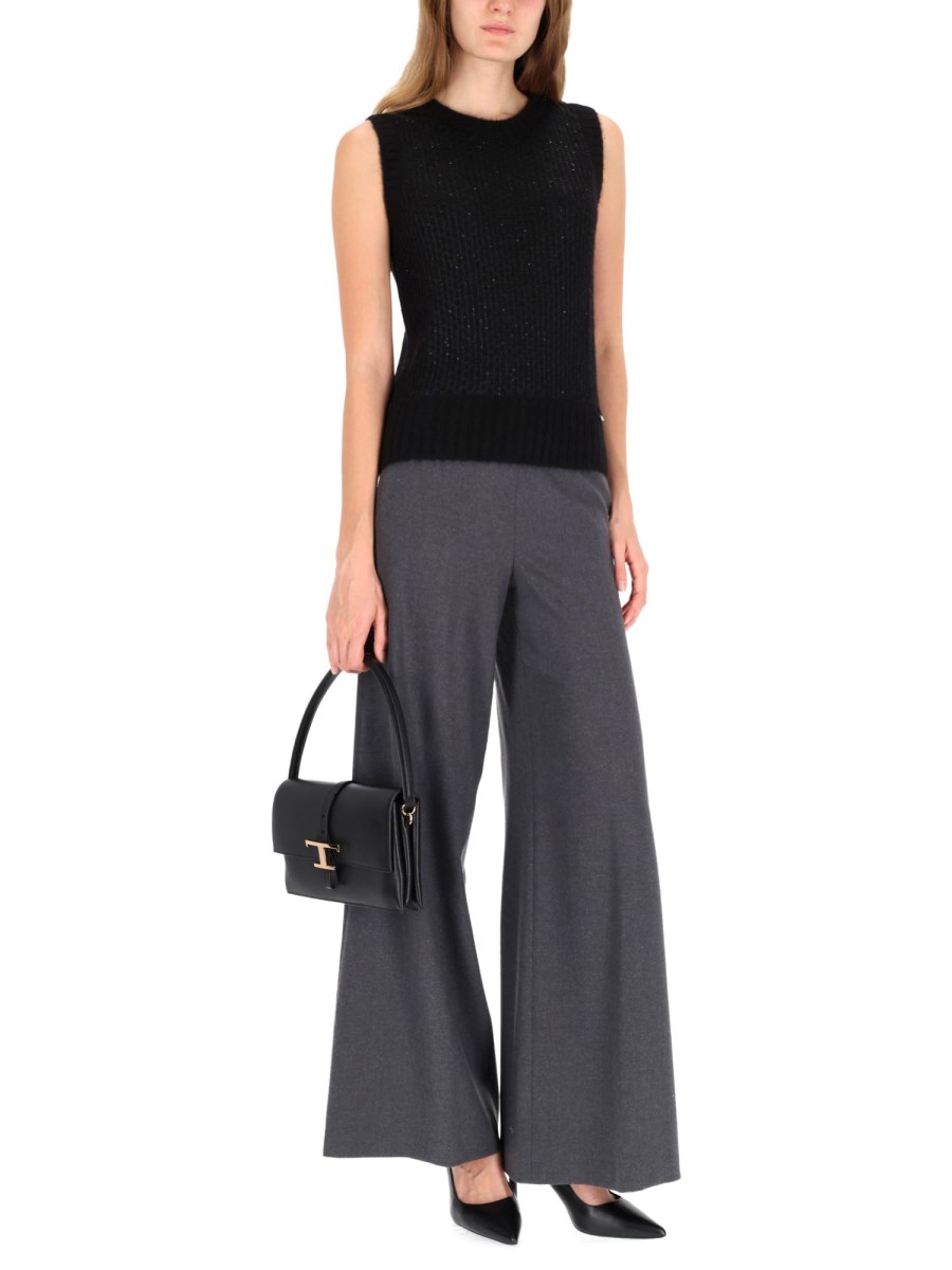 GILET CON PAILLETTES EFFETTO METALLIZZATO