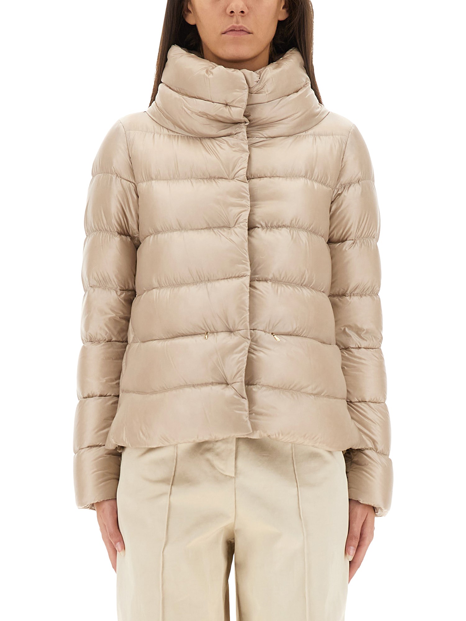 Herno "ultralight" Nylon Hood In Brown