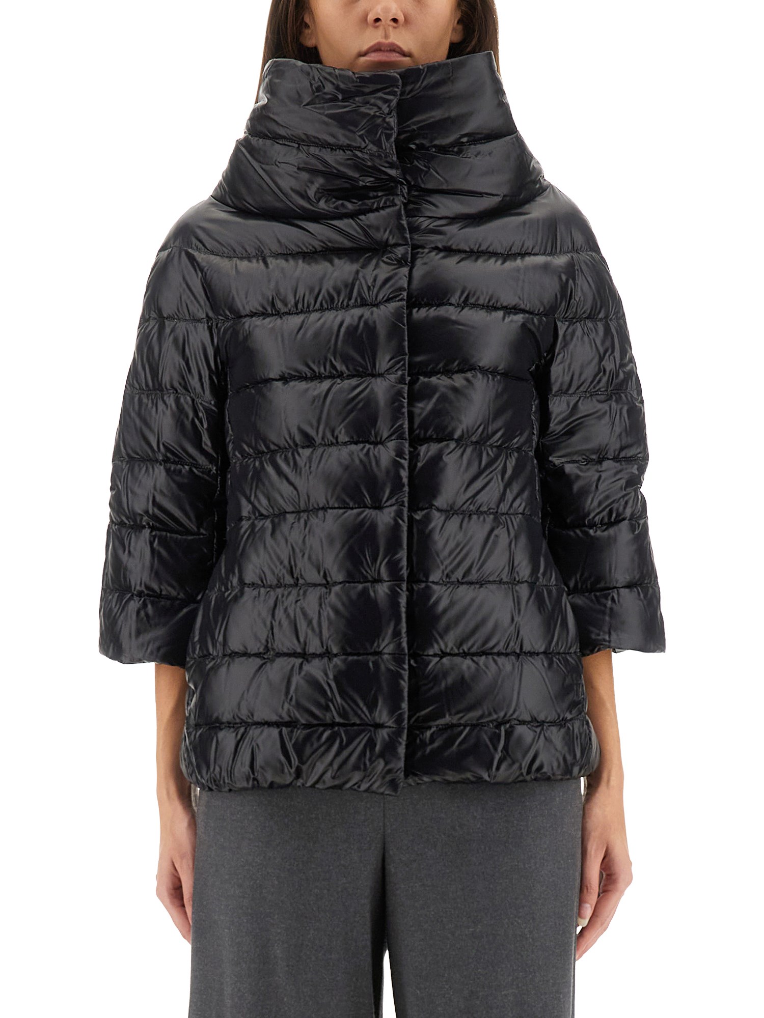 Herno Aminta Quilted Shell Jacket In Black