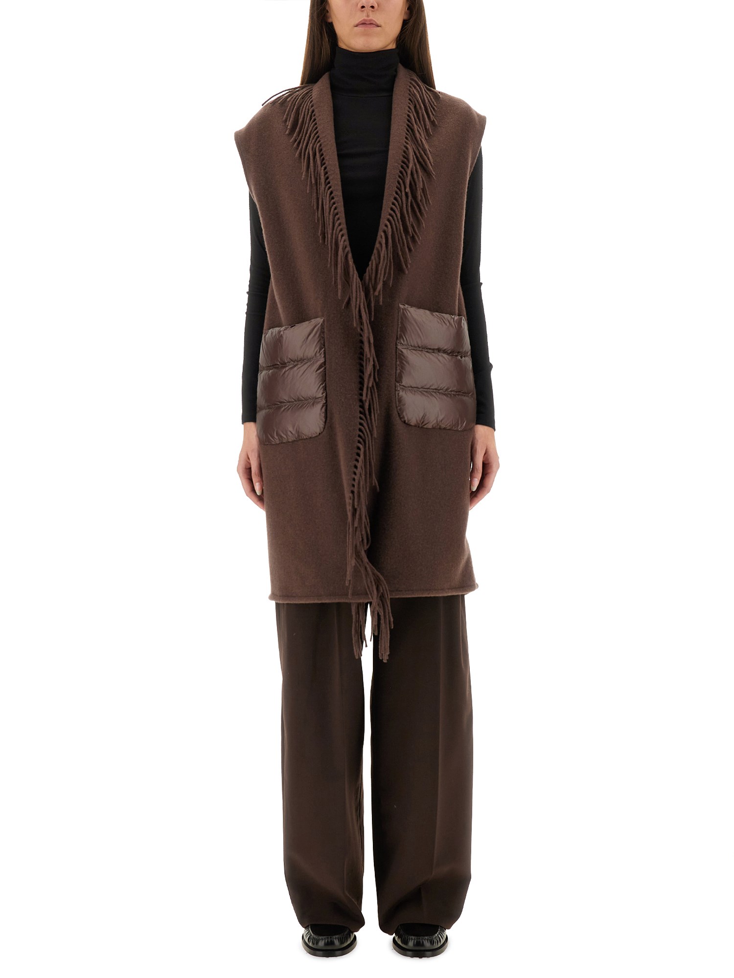 Herno Resort Sleeve Made Of Warmy And Ultralight Nylon In Brown