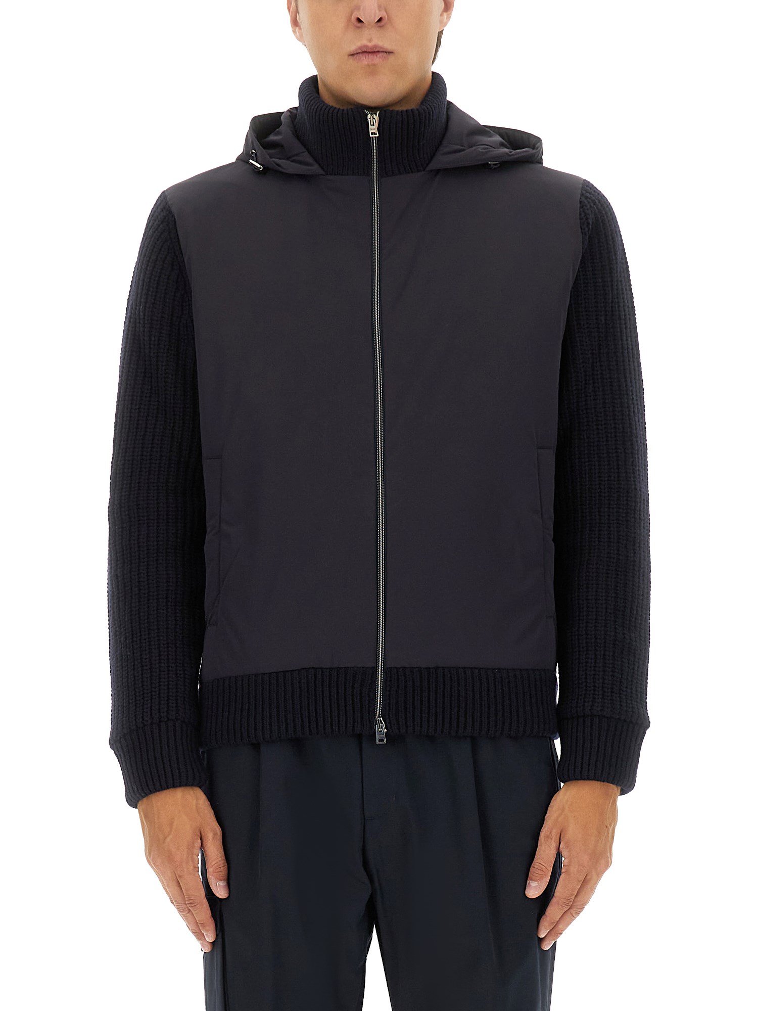 Herno "resort" Cardigan Jacket In Blue