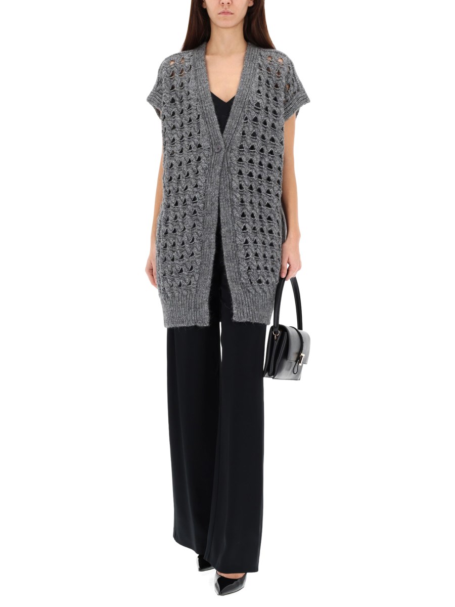 GILET CON LAVORAZIONE TRAFORATA