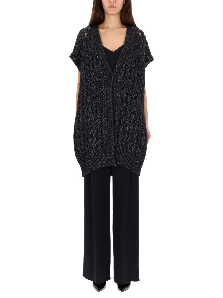 GILET CON LAVORAZIONE TRAFORATA