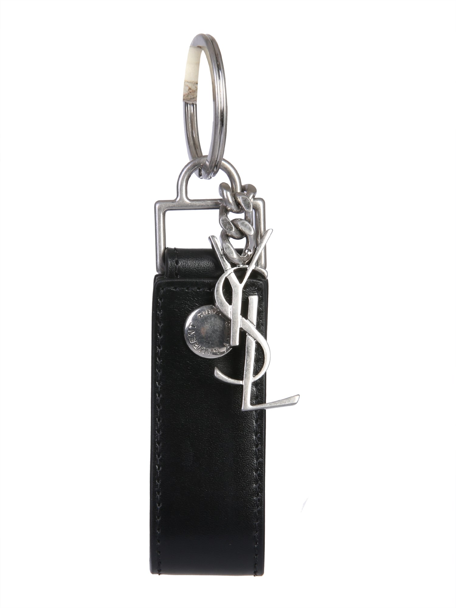 Saint Laurent Keychain "monogram" In Black