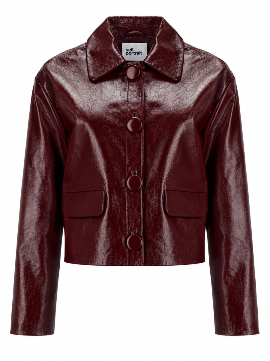 GIACCA IN PELLE CON BOTTONI