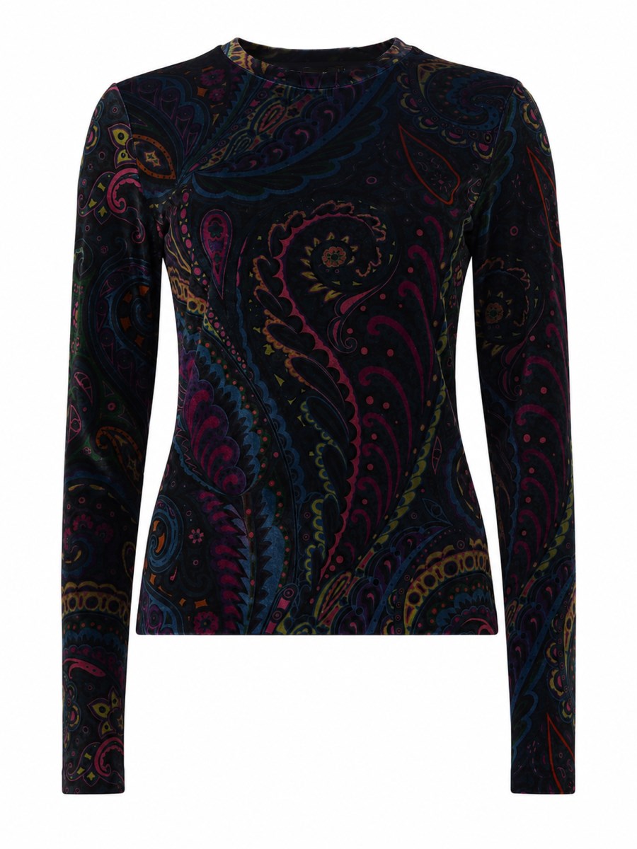TOP CON STAMPA PAISLEY