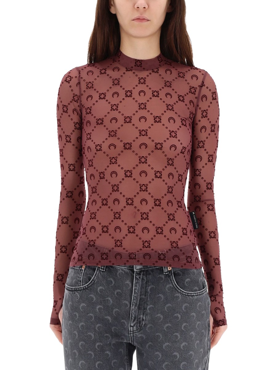 TOP IN MESH CON LOGO