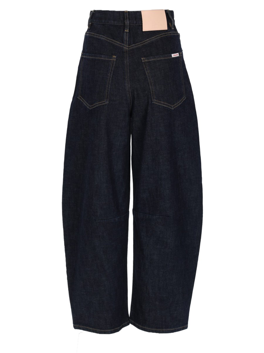 JEANS DRITTI IN DENIM DI COTONE