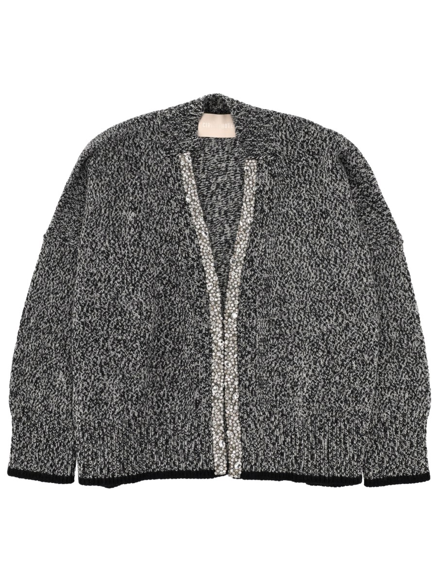 CARDIGAN CON LAVORAZIONE MOULINÉ
