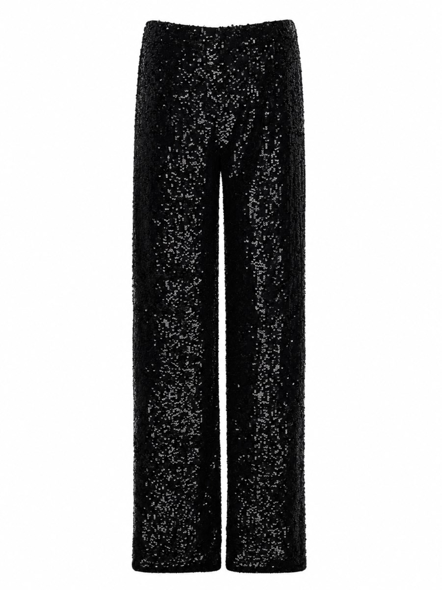 PANTALONE DRITTO CON PAILLETTES
