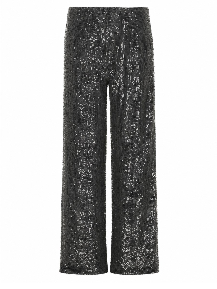 PANTALONE DRITTO CON PAILLETTES