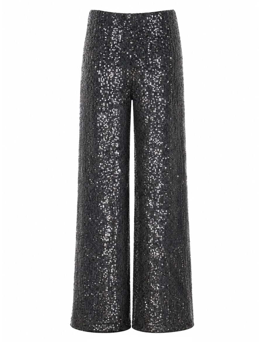 PANTALONE DRITTO CON PAILLETTES