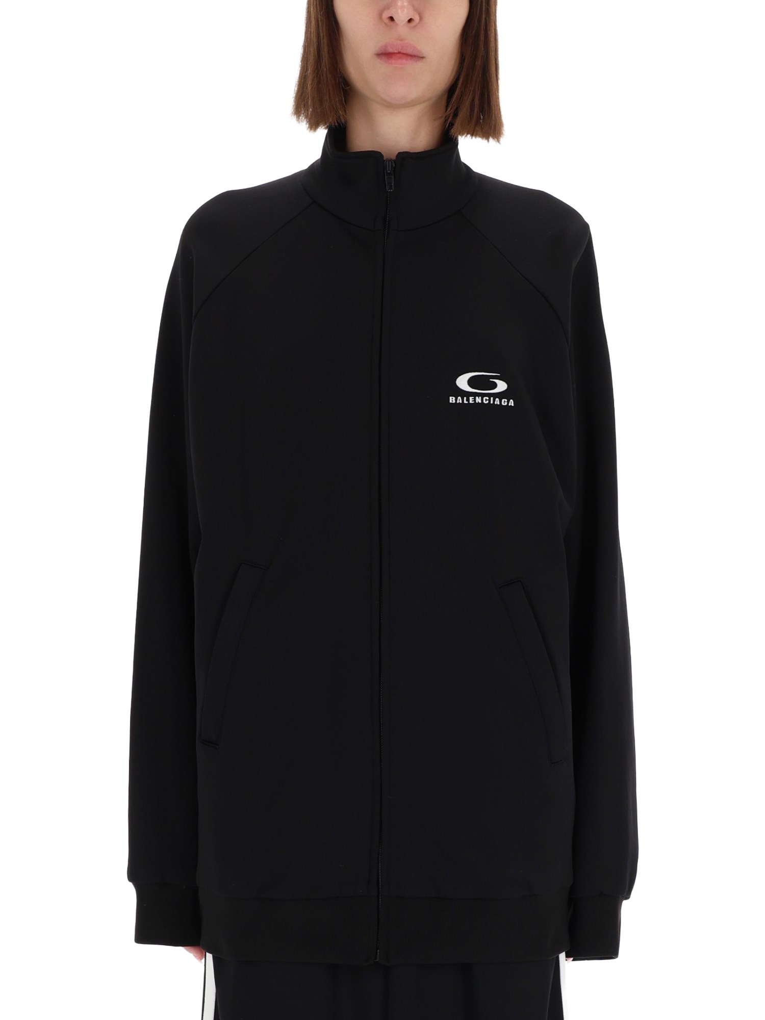 Balenciaga Sweatshirt With Logo In Black