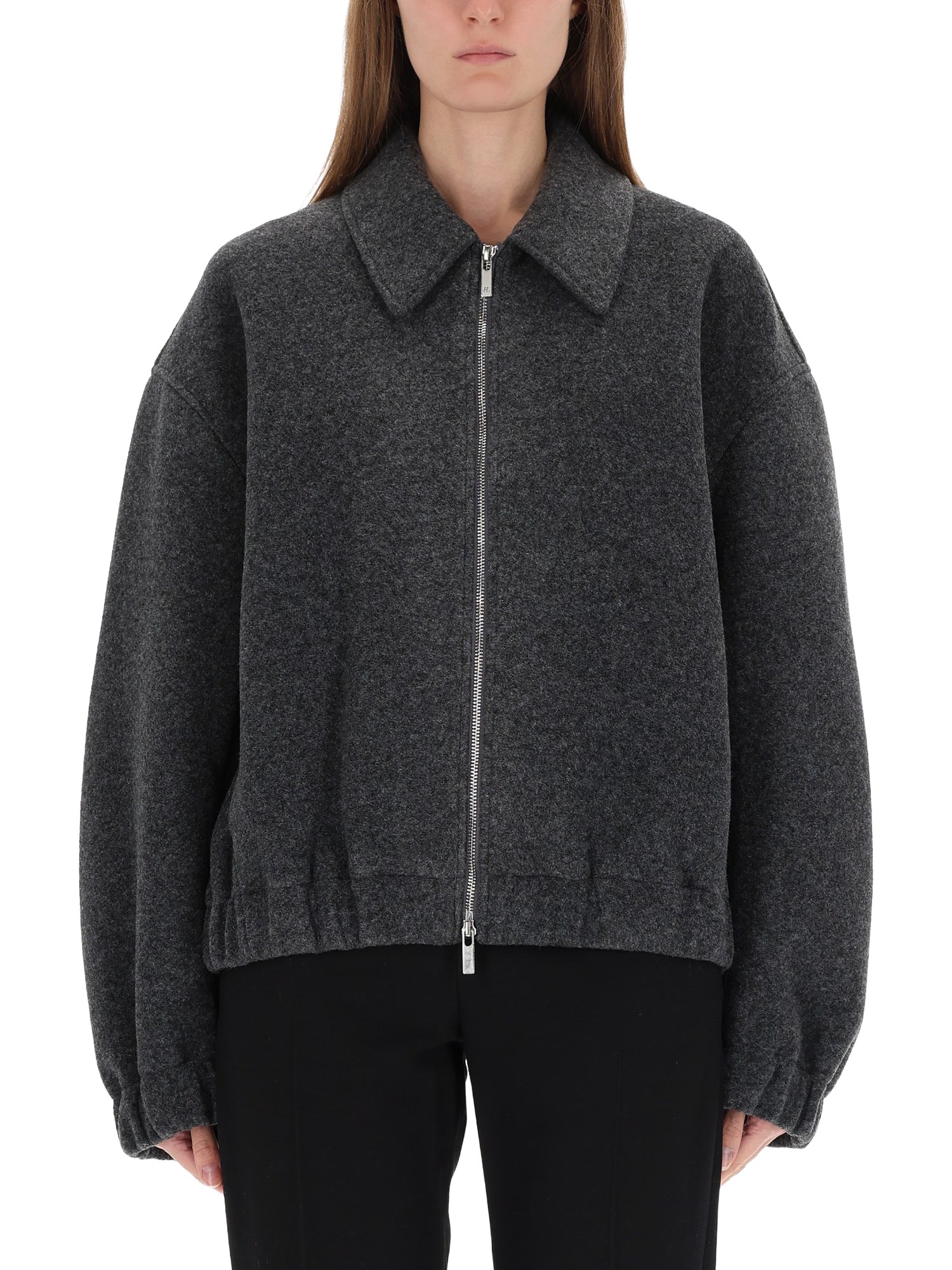 Helmut Lang Bomber "shell" In Gray
