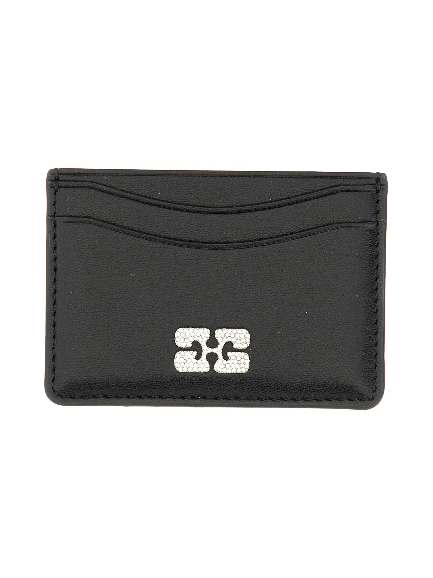Ganni Bou" Card Holder In Black