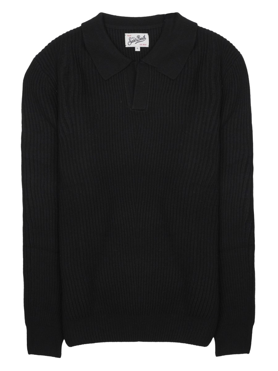 MAGLIA CON COLLETTO A POLO
