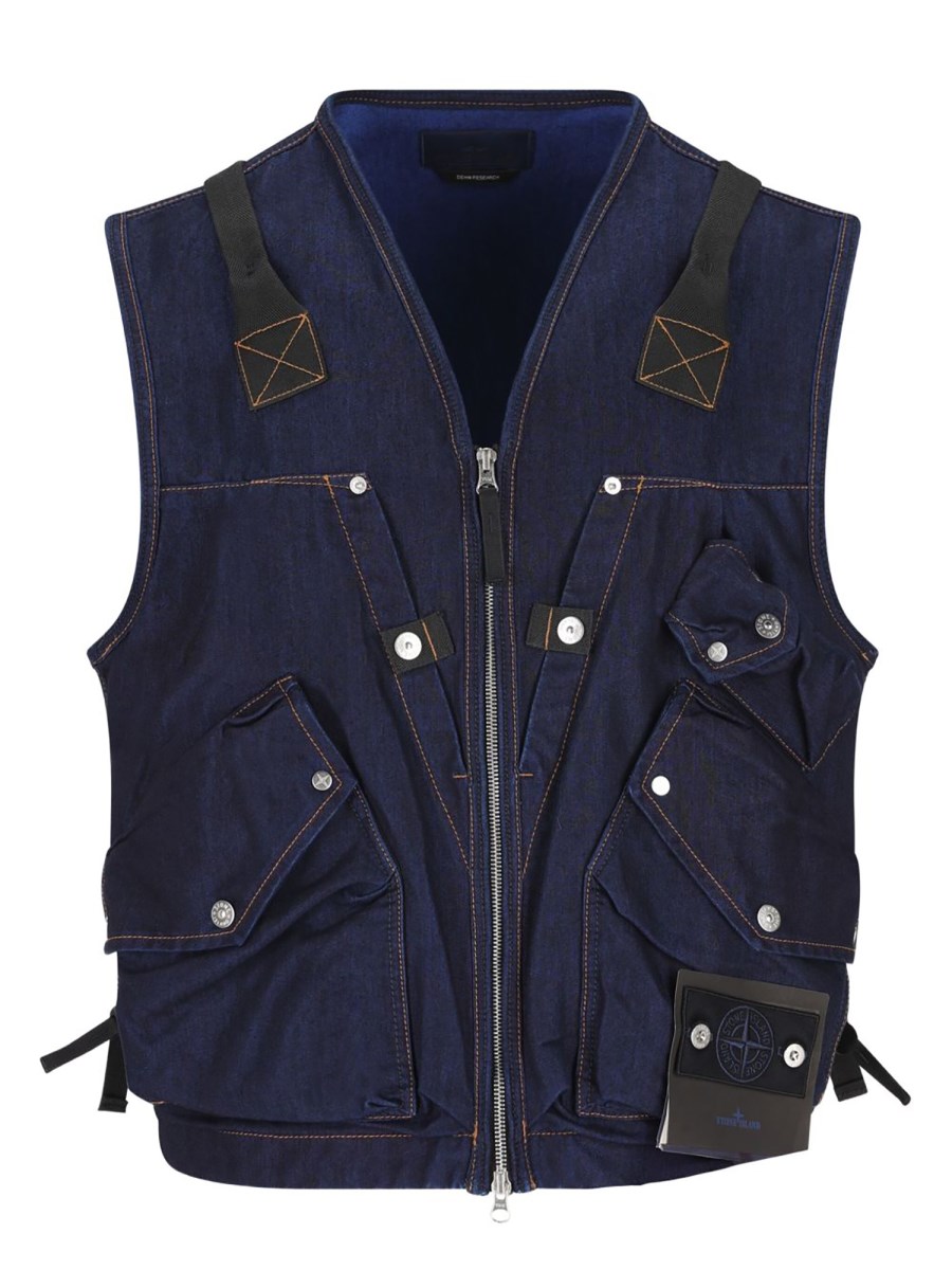 GILET IN DENIM