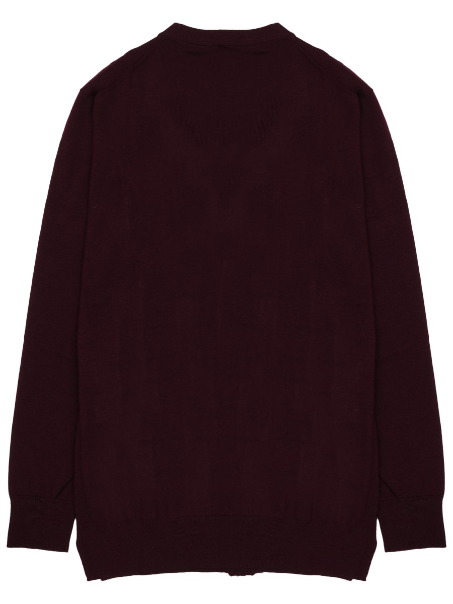 CARDIGAN COLLEGE IN LANA MERINO