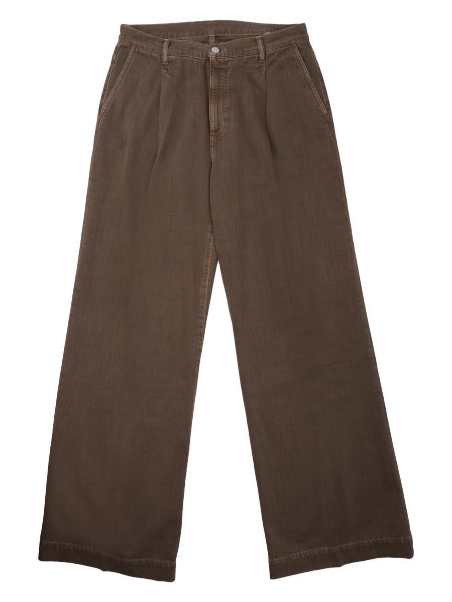 JEANS AMPIO IN COTONE