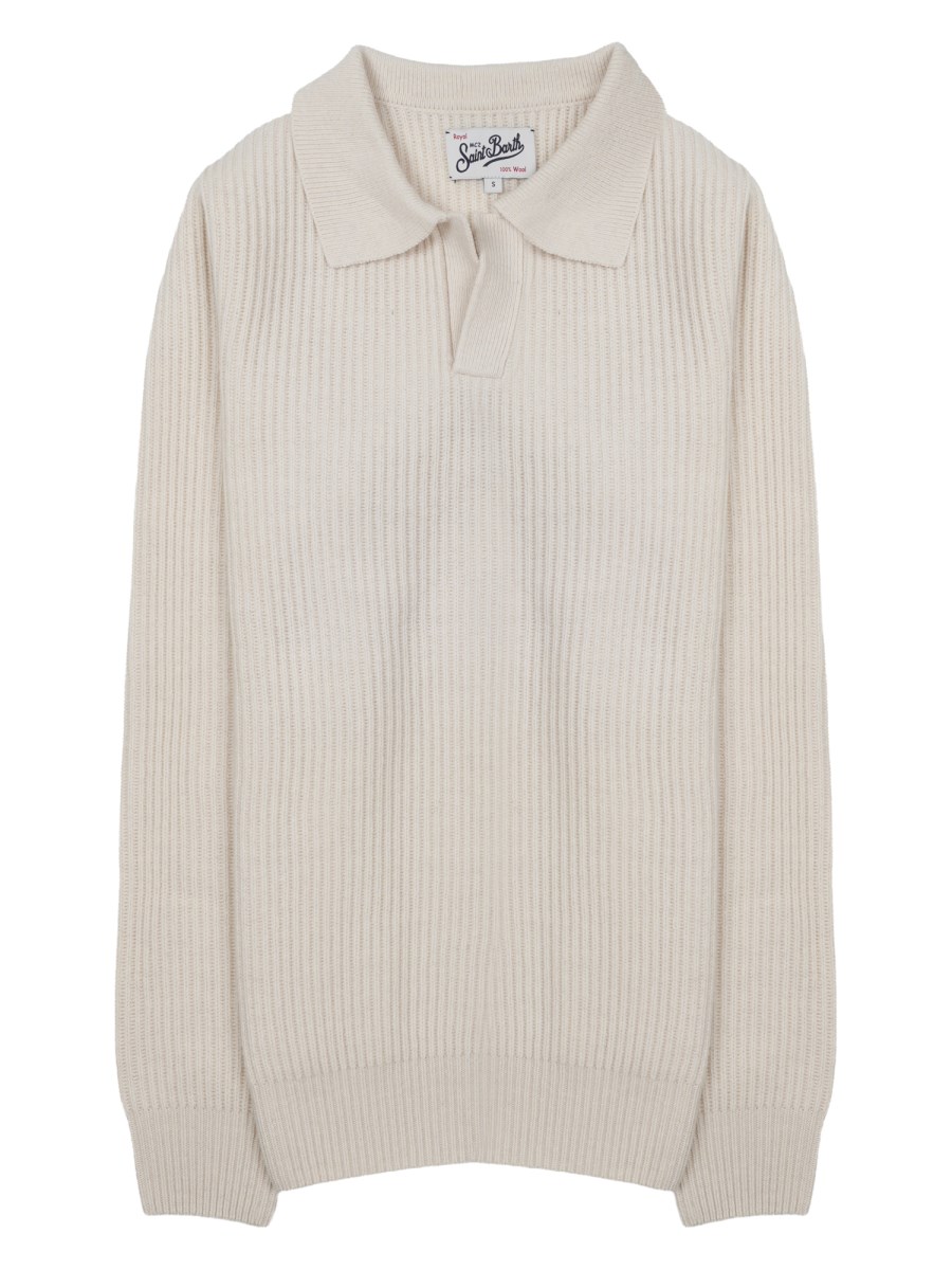 MAGLIA CON COLLETTO A POLO