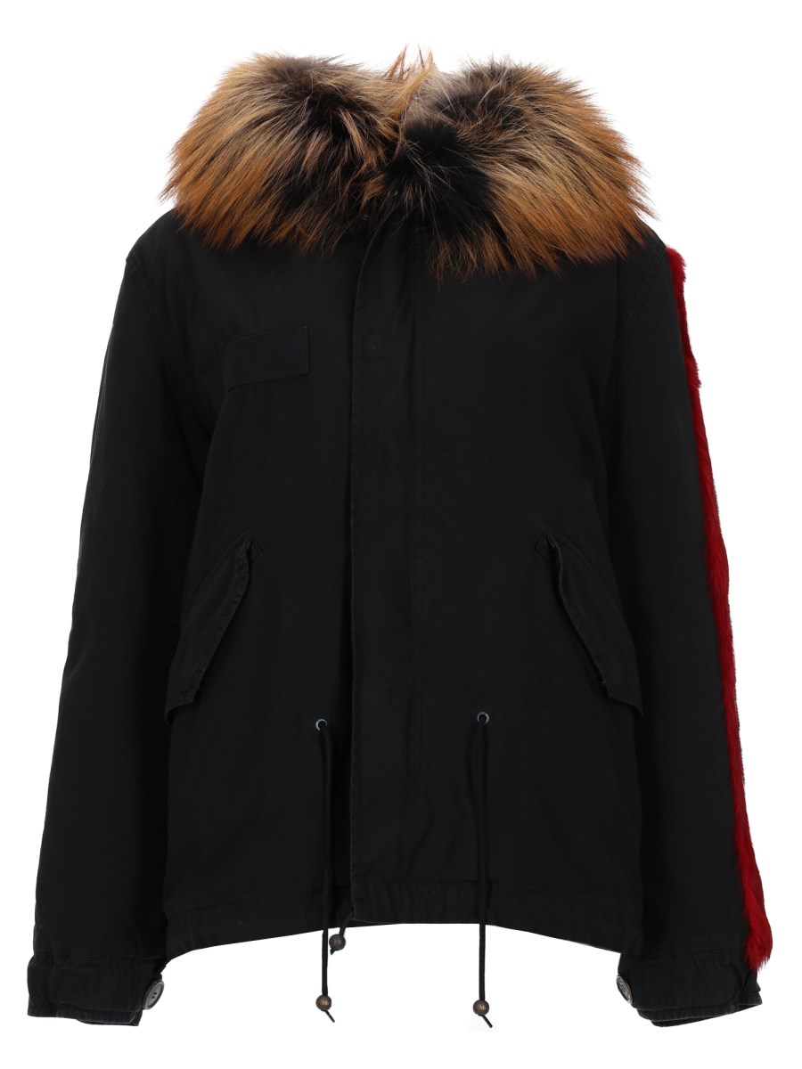 PARKA CON INSERTI IN PELLICCIA