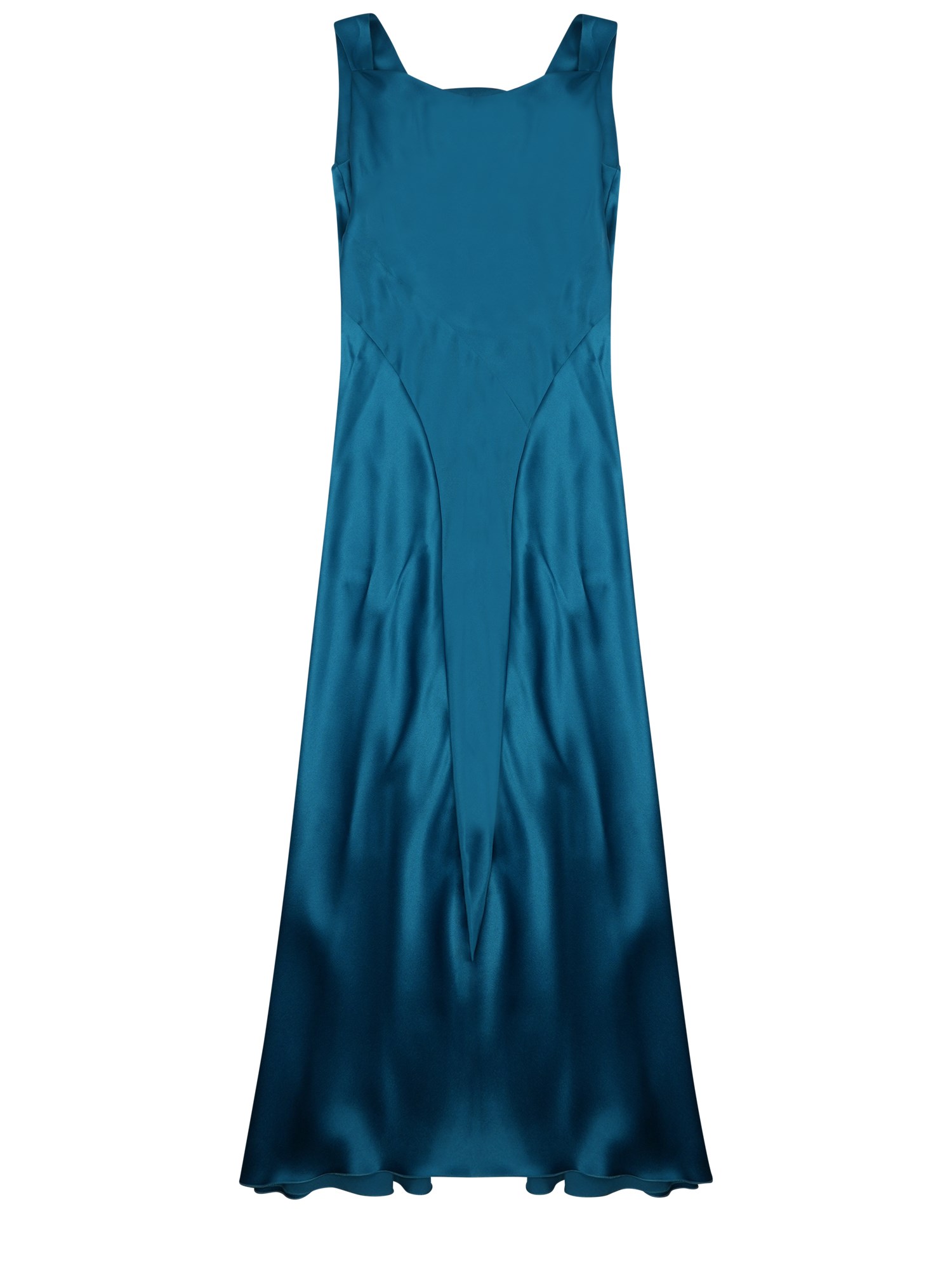 alberta ferretti silk blend long dress