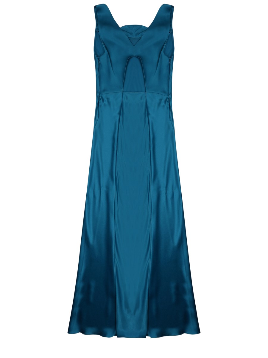 ABITO LUNGO IN MISTO SETA