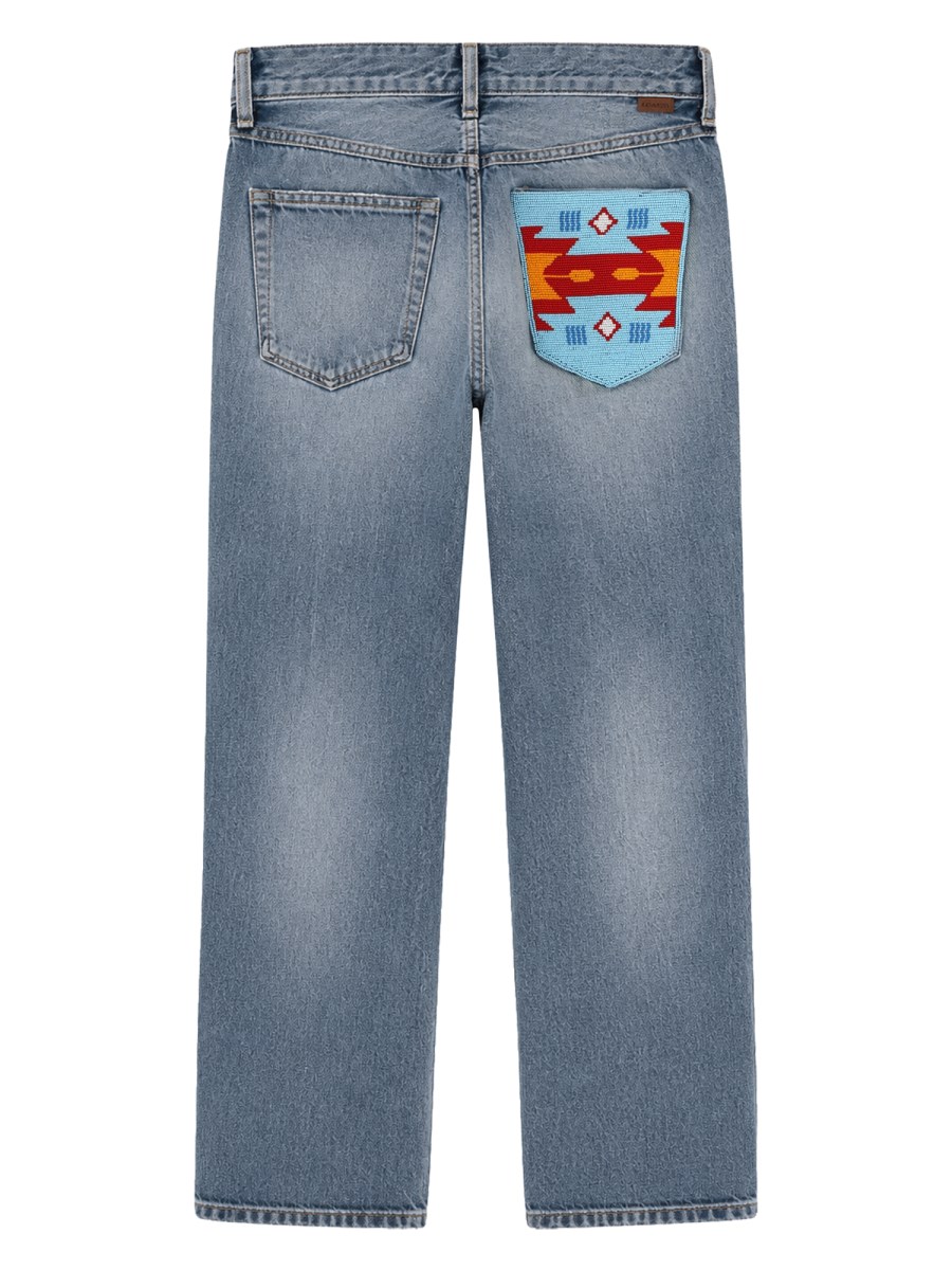 JEANS CON DETTAGLIO RICAMO