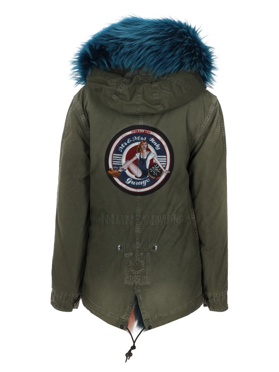 PARKA IN COTONE CON STAMPA