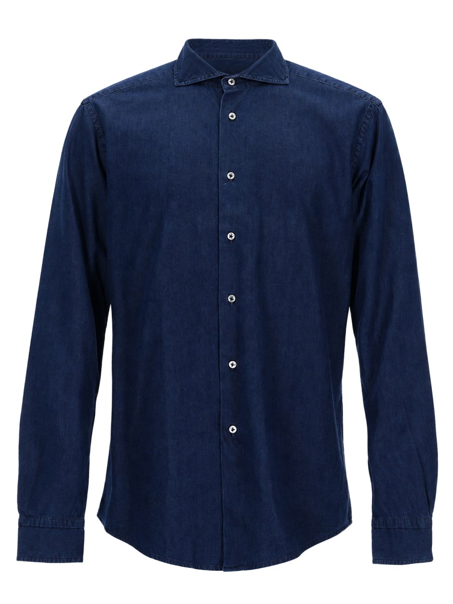 CAMICIA IN DENIM DI COTONE