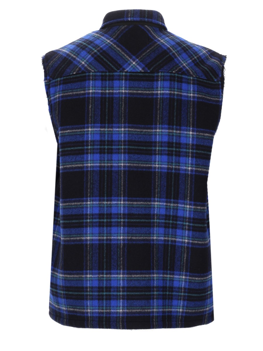 CAMICIA GILET IN MISTO LANA