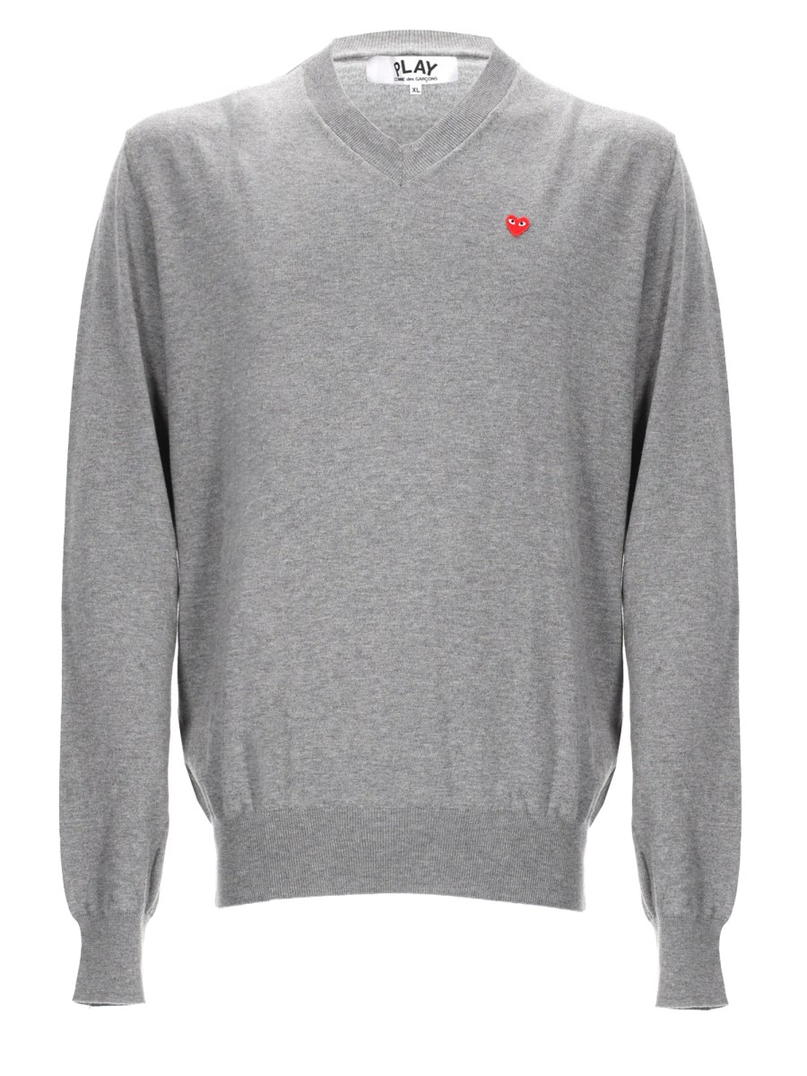 MAGLIA IN COTONE CON PATCH LOGO