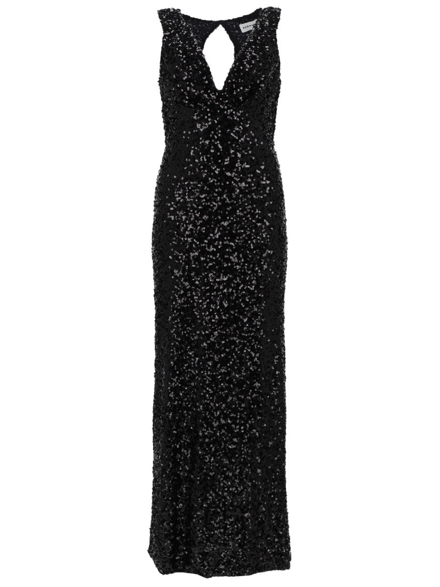 ABITO LUNGO CON PAILLETTES