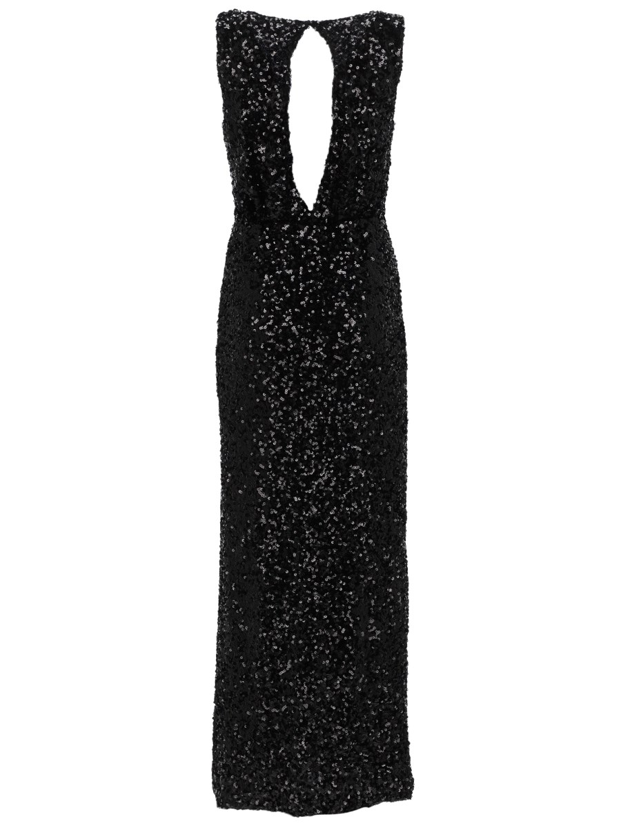 ABITO LUNGO CON PAILLETTES