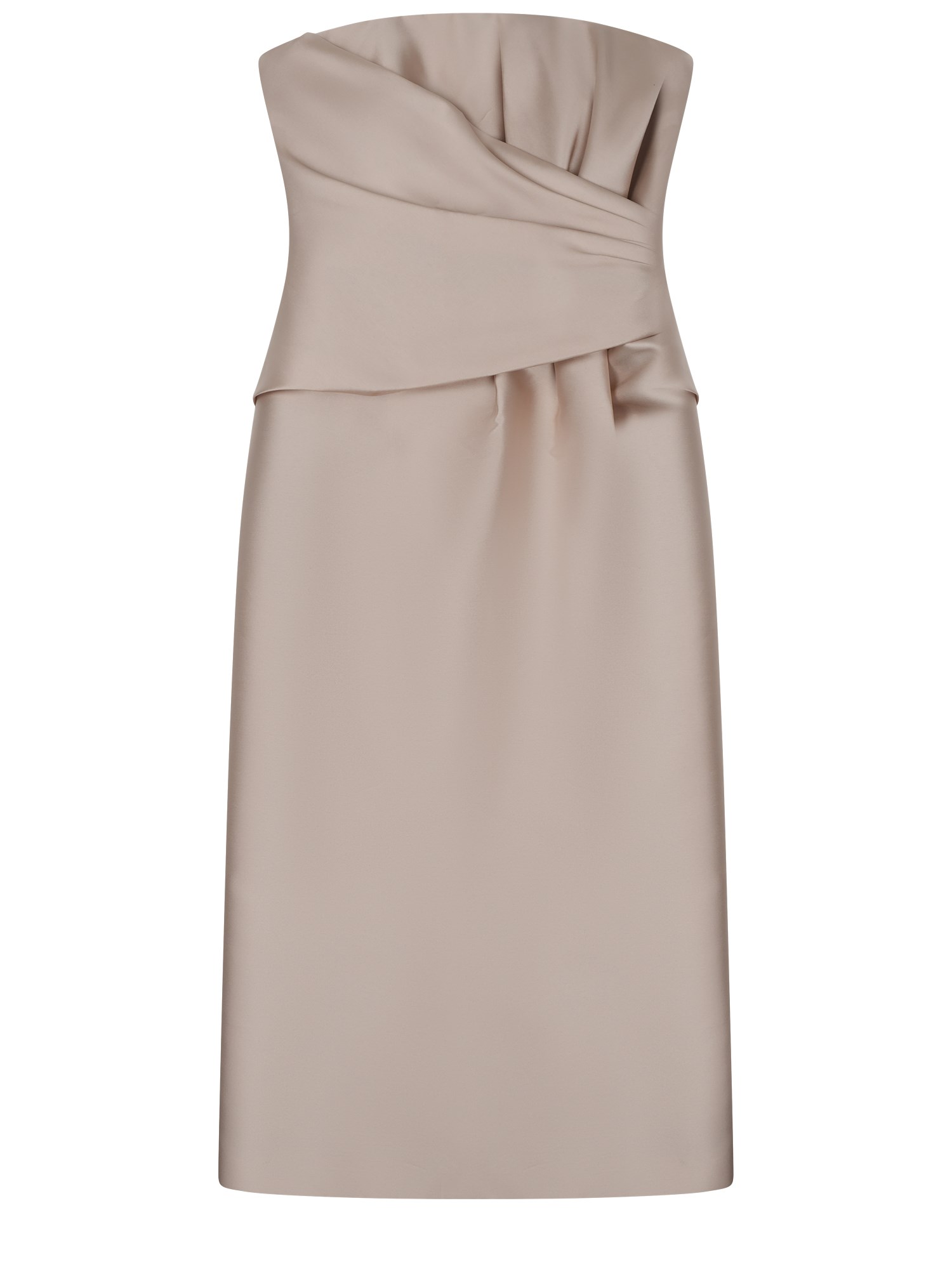 alberta ferretti midi dress with drape