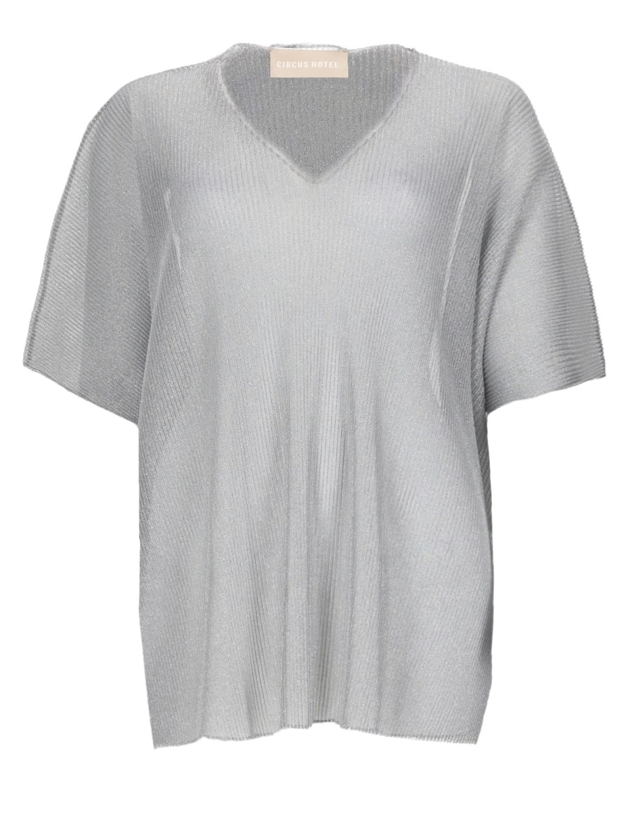 MAGLIA CON SCOLLO A V