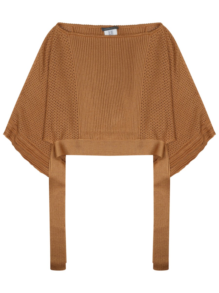 PONCHO IN MAGLIA
