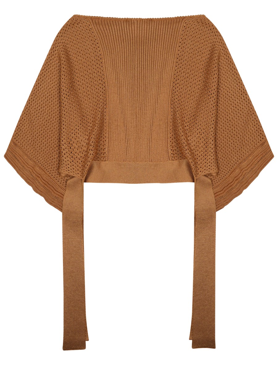 PONCHO IN MAGLIA